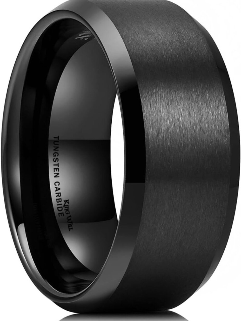 Stylish Tungsten Men's Wedding Ring - 6mm to 10mm Sizes, Durable